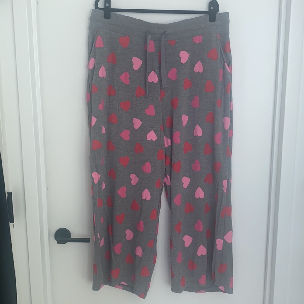 Torrid Heart Print Wide Leg Sleep Pant - Picture 4 of 6